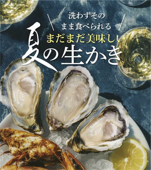 生食用夏のハーフシェルオイスター