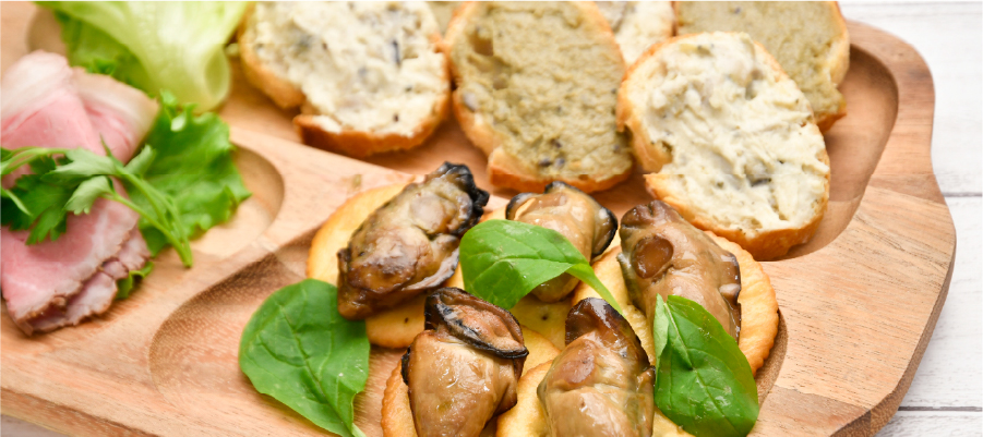 美味しそうなかきチーズ＆かきパテのイメージ画像