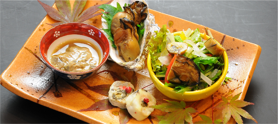 美味しそうなかきのおつまみのイメージ画像