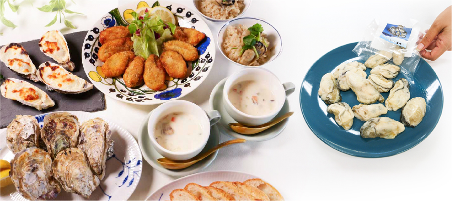 美味しそうな生かきのイメージ画像