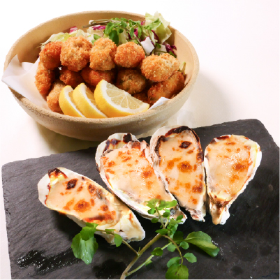 かきフライとかきグラタンの画像