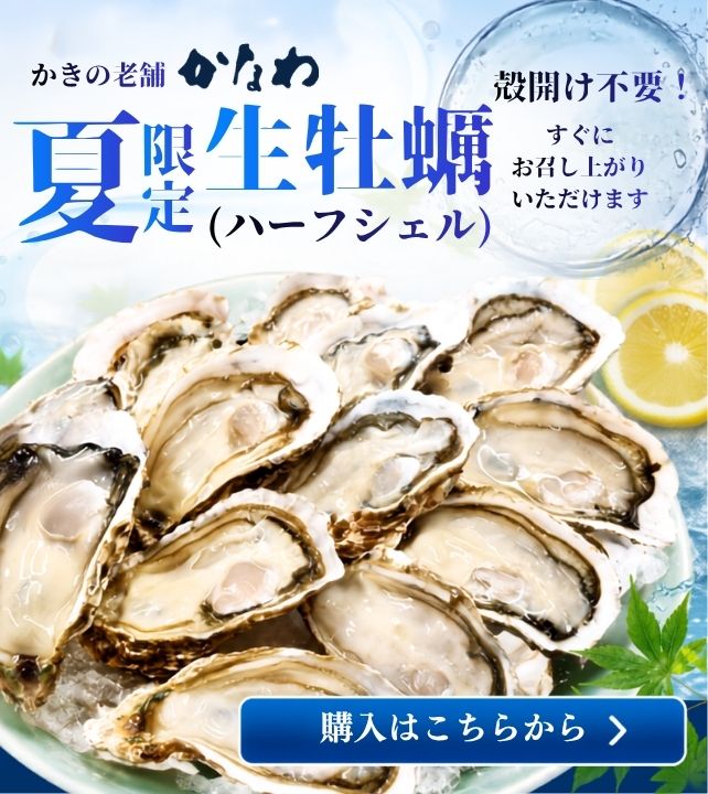 かなわの夏牡蠣ハーフシェル